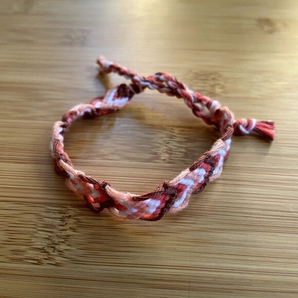 Adrienne Woven Bracelet anklet trendy comfortable tie embroidery thread woven gi - Picture 1 of 3